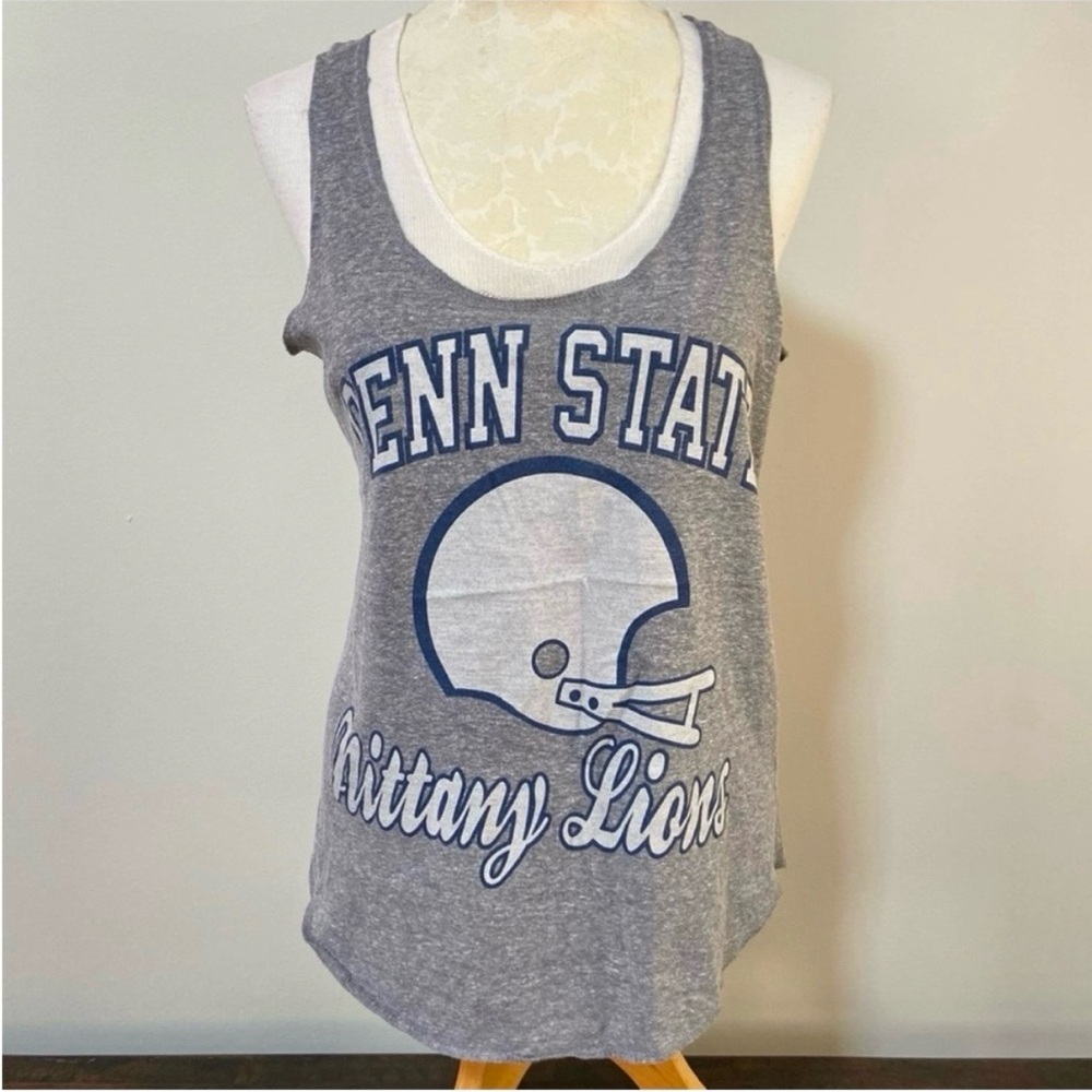 Recycled Karma Juniors Penn State Nittany Lions Racerback Tank Top Large